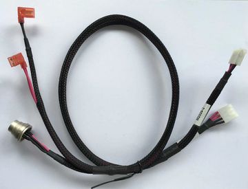 兆鈺科技 客製線束加工 線組加工
3.96mm 4P HSG*2 to Nylon Insulated Flag Disconnector*2 & 4P DIN Connector 