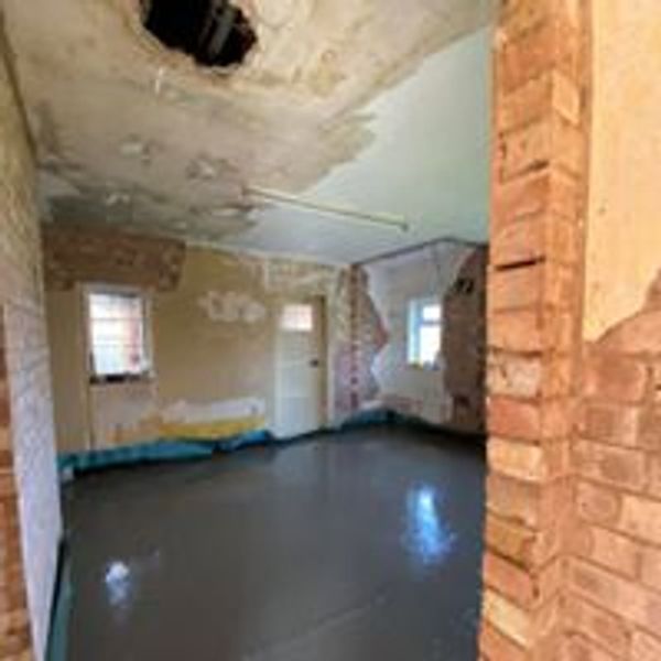 A concrete floor we laid using our Concrete line pump in Long itchington