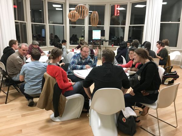 Sarah Cowan Johnson leading a seminar