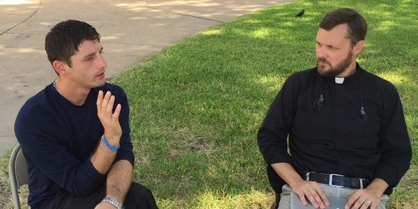 First Lutheran Church near downtown Houston is a traditional, liturgical congregation and a member of the North American Lutheran Church (NALC). This is an example of us doing outreach to college students during the week. We are right across the street from the Houston Community College Central Campus.