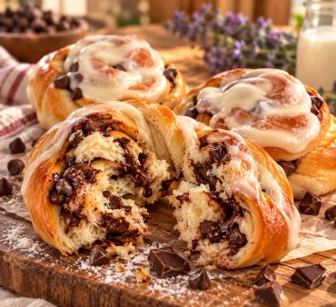 Chocolate Chip Swirl Buns