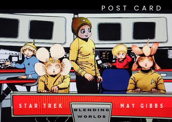 Pop culture blend, w/- historical meaning. Inspired by Star Trek & May Gibbs "Gum Nut Babies"