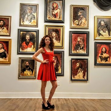 My portrait exhibition in Delaware, 2018.