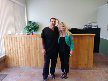 Dr. Scot and Lorie Fearing, the staff of Dr. Scot Chiropractic