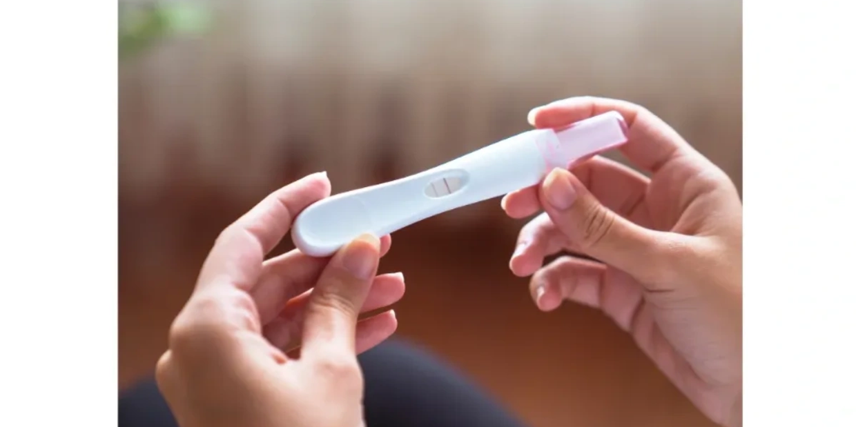 A positive pregnancy test.