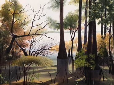 Contemporary art, watercolor painting