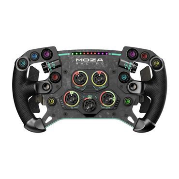 MOZA Racing Formula steering wheel with multiple controls.