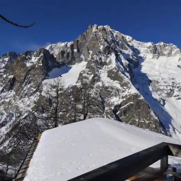A high mountain view