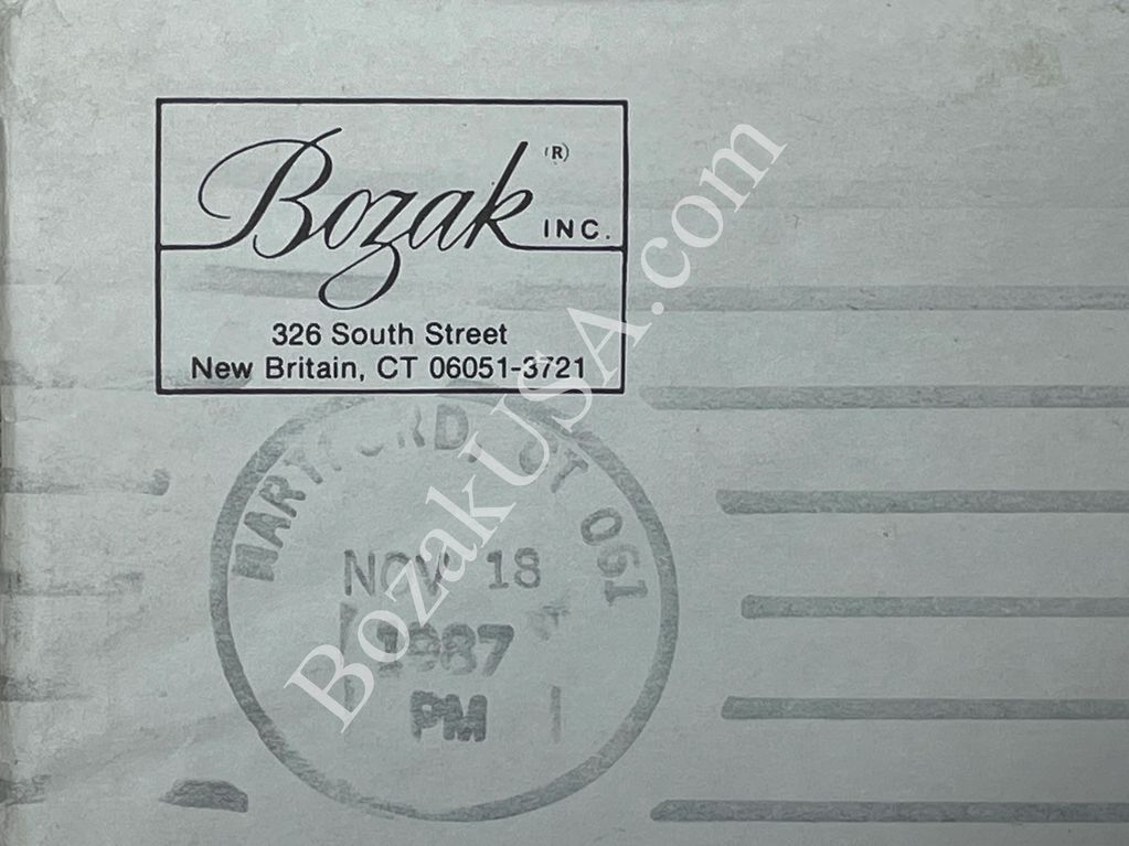 Bozak relocated to several locations in different counties while in Connecticut. This was the last l