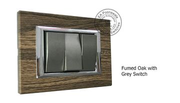 EA Poonawala Fumed Oak with Grey Switch