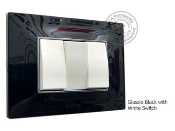 Glassio Black with White Switch EA Poonawala
