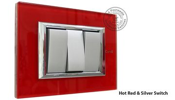 EA Poonawala Hot Red with Silver Switch