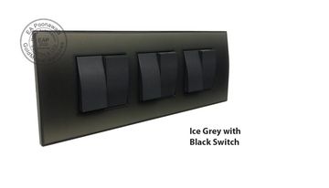 EA Poonawala Ice Grey with Black Switch