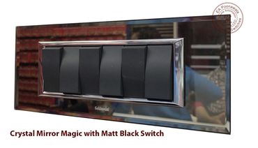 Goldmedal Crystal Mirror Magic with Matt Black Switches