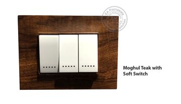 EA Poonawala Glassio Moghul Teak with Soft Switch
