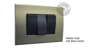 Metallic Gold with Black Switch EA Poonawala