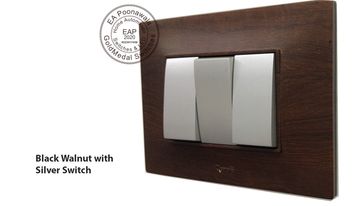 Glassio Black Walnut with Silver Switch EA Poonawala