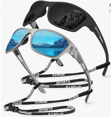 Polarized Sports Sunglasses for Men Driving Cycling Fishing Sun Glasses 100% UV Protection Goggles