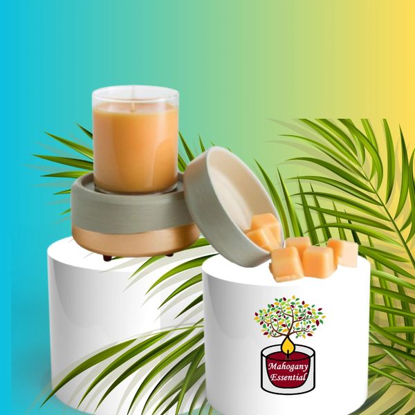 Slowly melting while releasing aromas without burning the essential oils. Hand poured Soy wax.