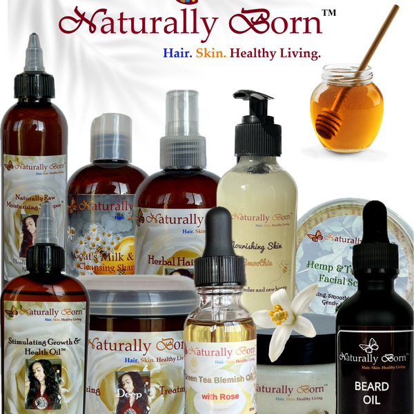 We partnered with Naturally Born Hair Co. All 100% natural hair and skin care products
