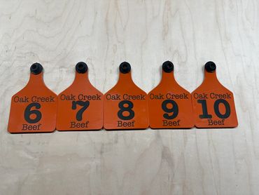 Custom ear tags for cows