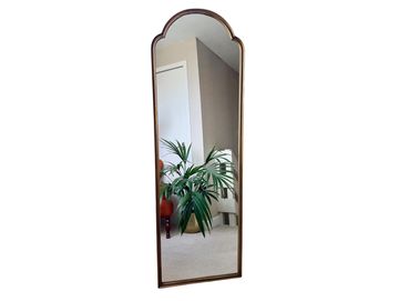 Large gold arched freestanding mirror for luxury wedding hire and event styling in Scotland.