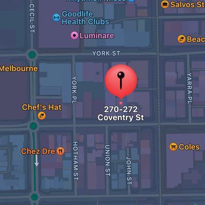 Located on Coventry Street South Melbourne