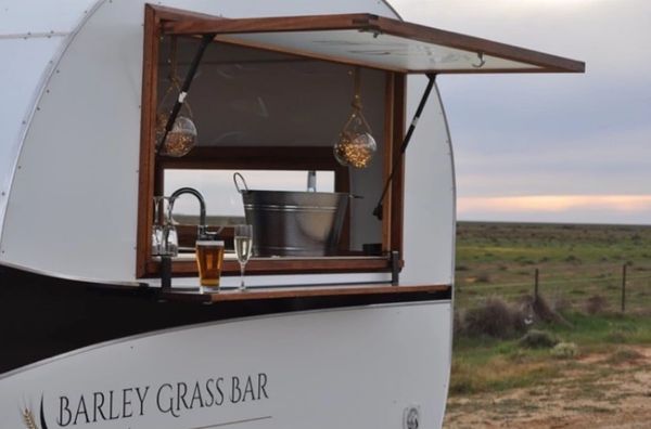 cottage vinatage garden mobile bar