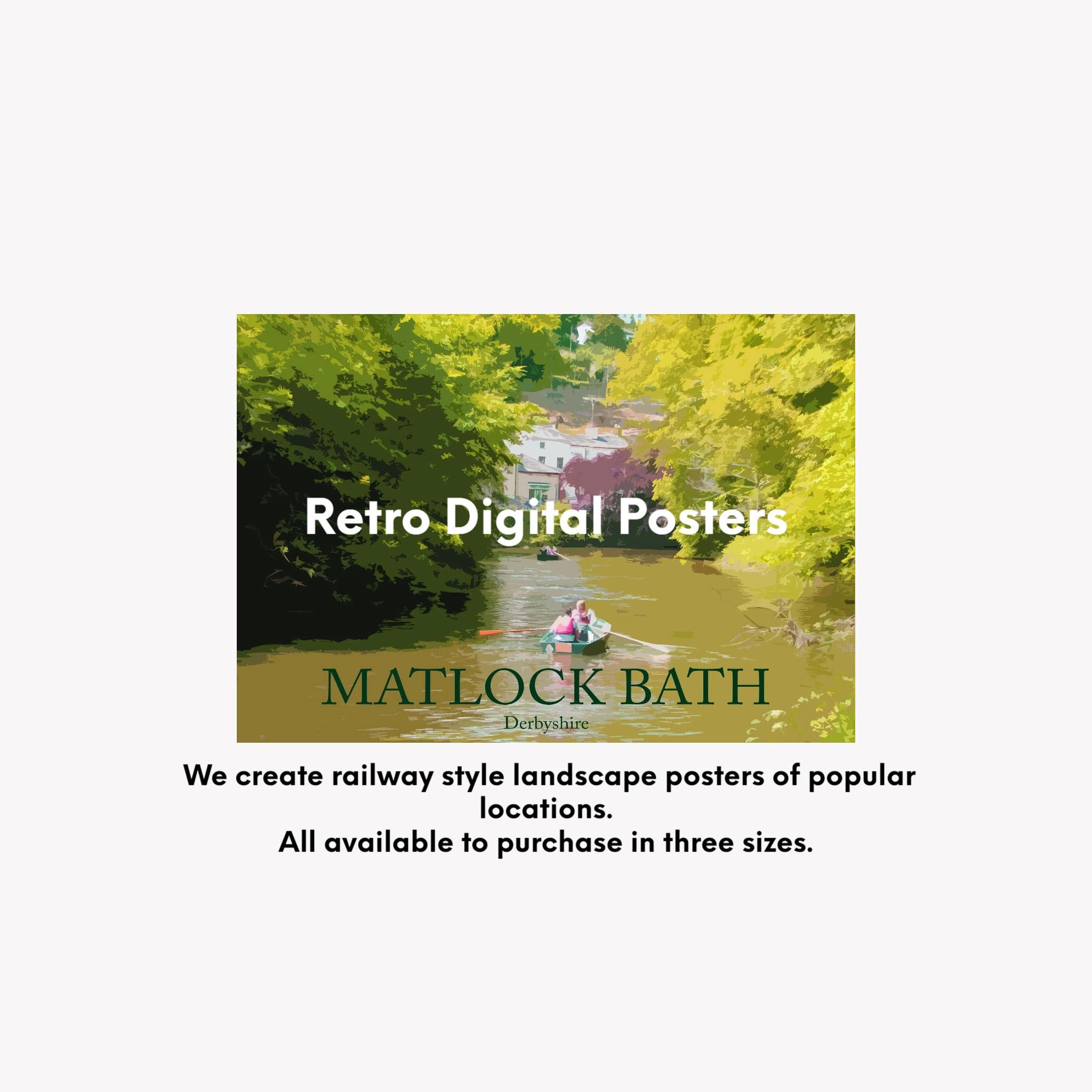 Derbyshire prints of Matlock Bath and other Derbyshire and Staffordshire locations.