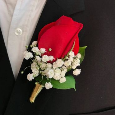 A custom boutonniere for Homecoming or Prom!