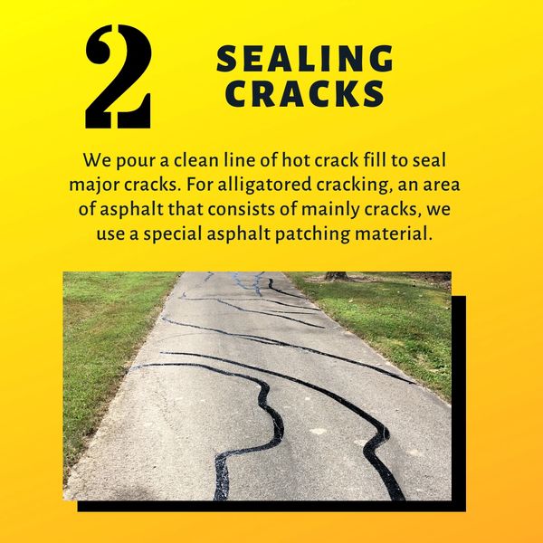 Clean, repaired pavement in Southern Indiana/Louisville area.