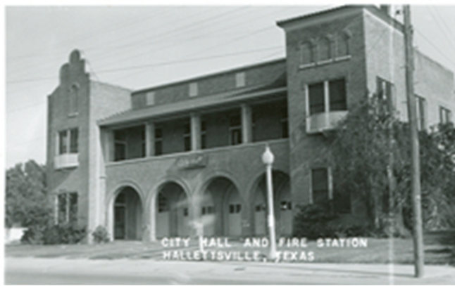Old City Hall and Firehouse, Hallettsville, TX