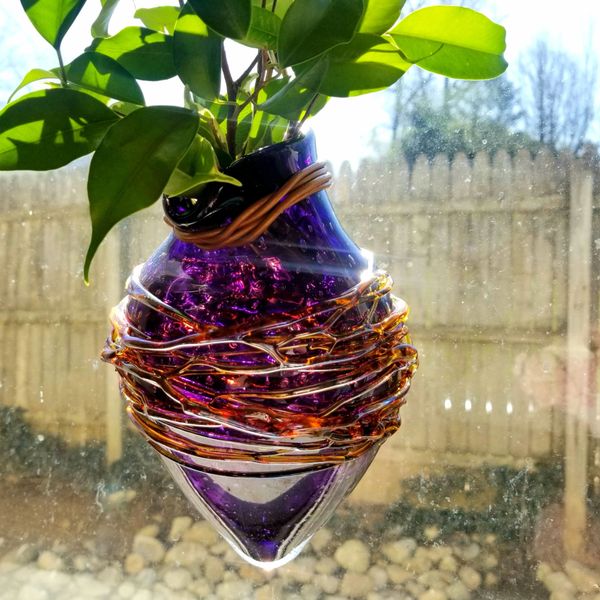 handblown sculpture art vase