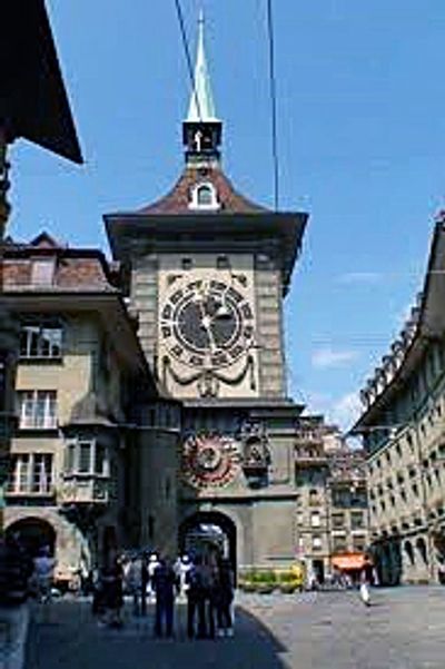 «Zytglogge,» Zeitglockenuhr, Bern, Schweiz