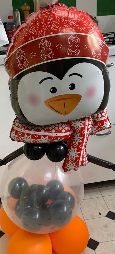 Christmas Balloon Penguin 