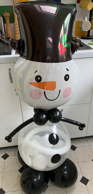 Christmas Balloon Snowman 
