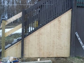 steps, stairs, hand rail, T111, safety, deck steps