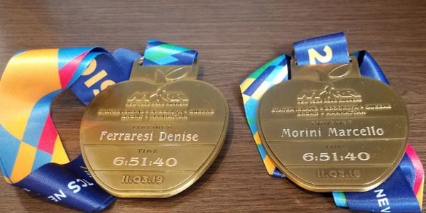 Custom Engraved NYC Marathon Medals.  Onsite Engraving Services.