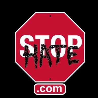 Stop hate sign