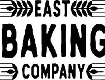 Logo of East Baking Company with stylized wheat graphics.