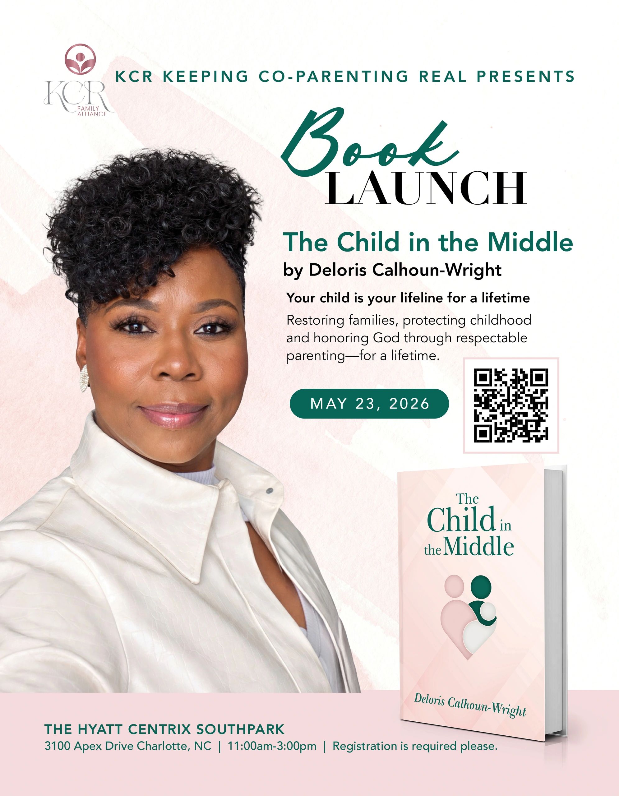 Book launch event for "The Child in the Middle" by Deloris Calhoun-Wright on May 23, 2026 in Charlotte, NC.
