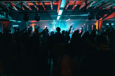 crowd at worship event