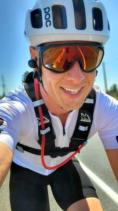 Dr. North training for bike racing