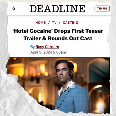 Deadline article of Hotel Cocaine announcement