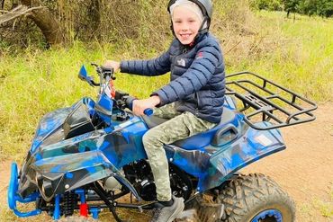 Kiddies quad biking