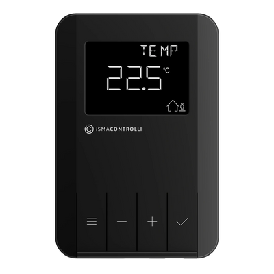 CP-VAV-DISP-B Temperature and Setpoint without fan Button, black