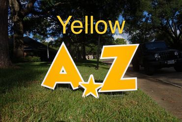 Full Alphabet Solid Yellow