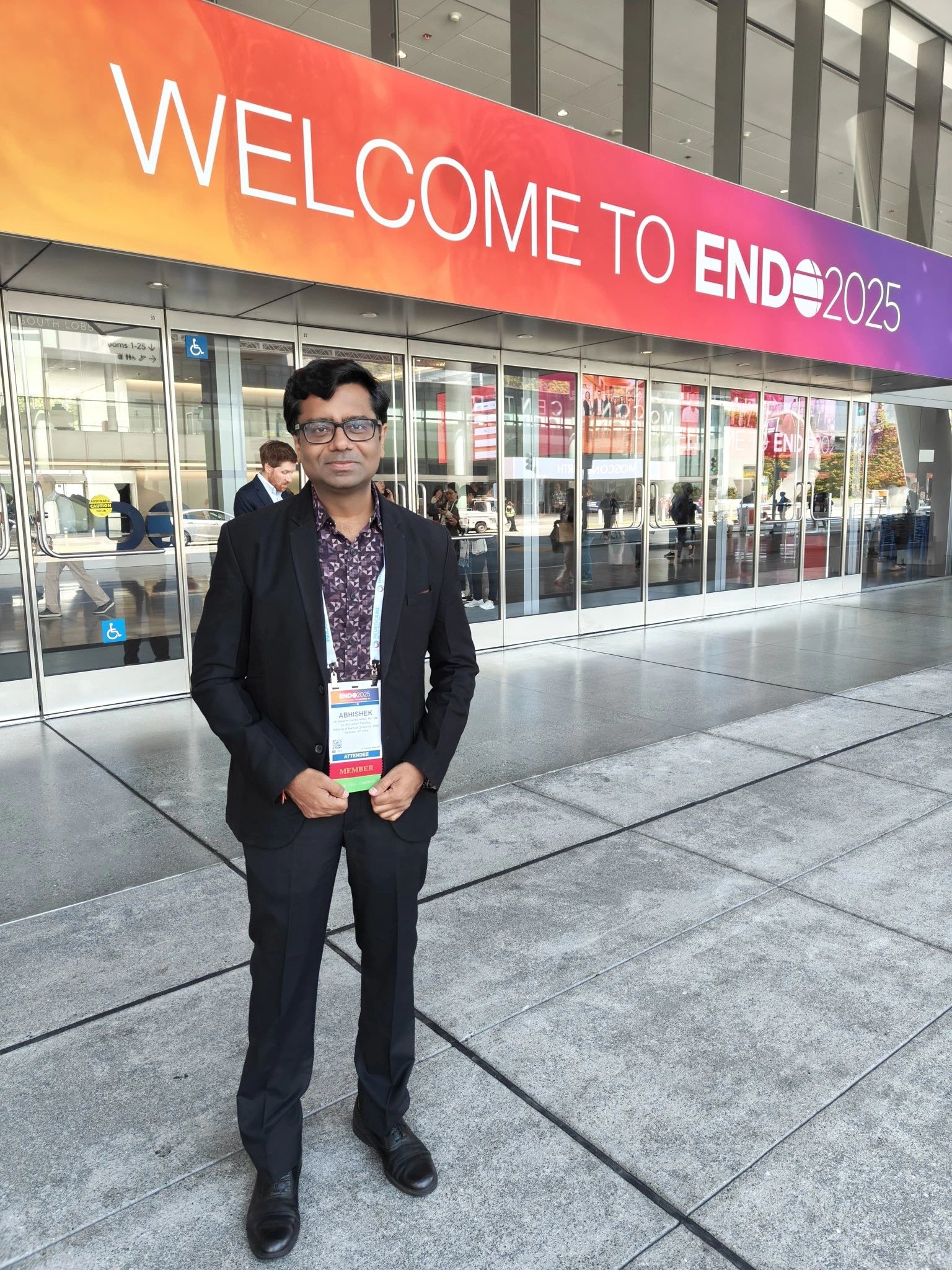 Representing the institution and nation globally at ENDO 2025, San Francisco, CA, USA.