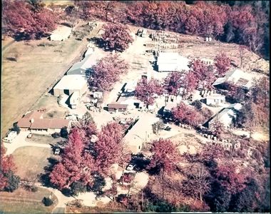 Aerial photo of BHI's operation circa 1987.