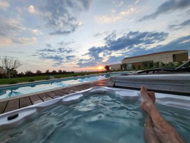 Hot Tub and Sunset Villa Sanpadeo Brtonigla Istria Croatia